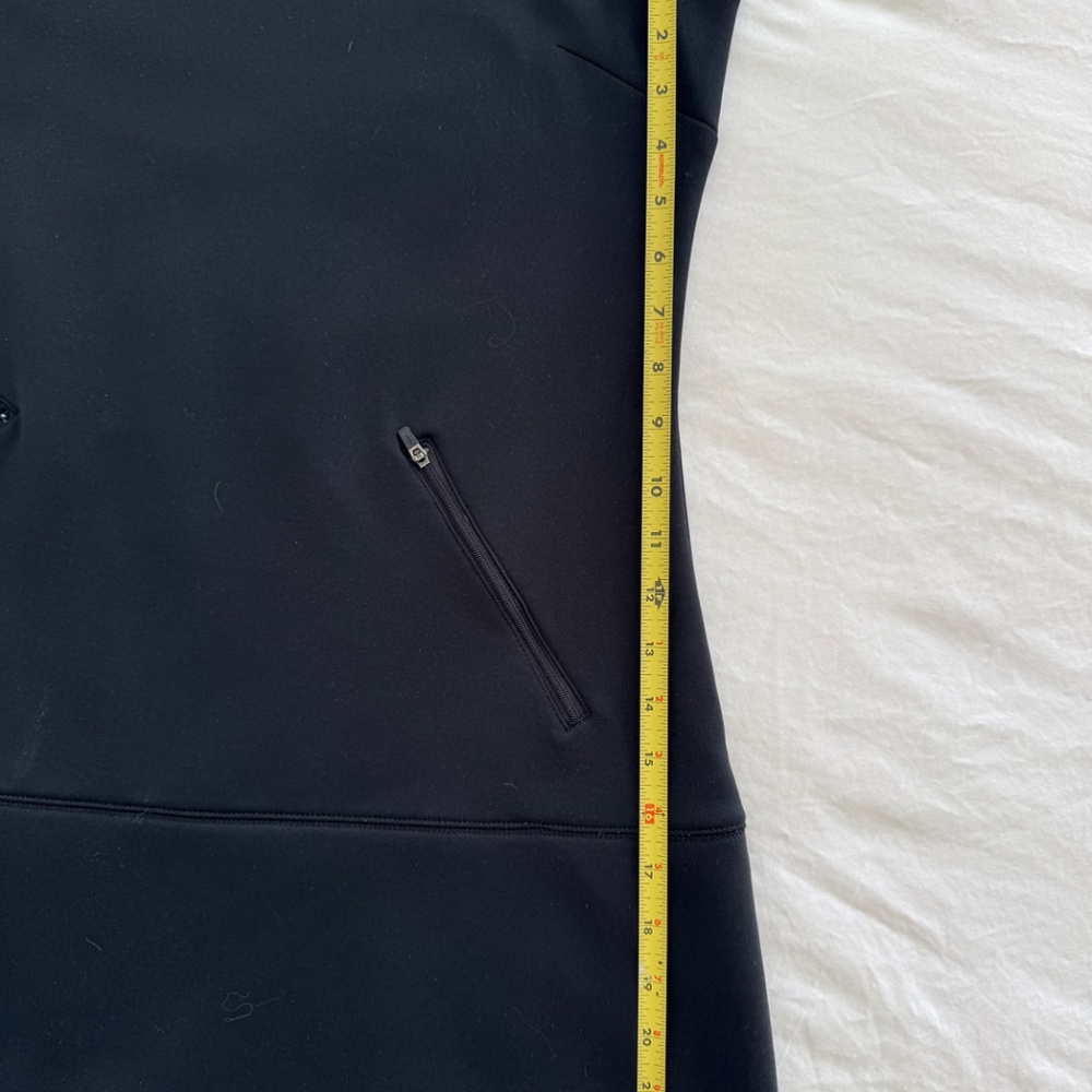 Athleta Black Sleeveless Tunic Dress Fleece Lined, Black, MP - Picture 7 of 8